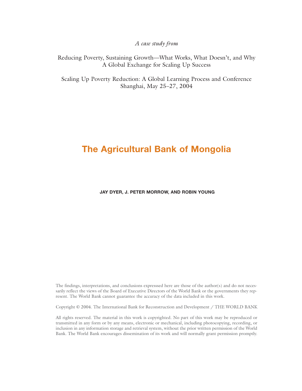 The Agricultural Bank of Mongolia