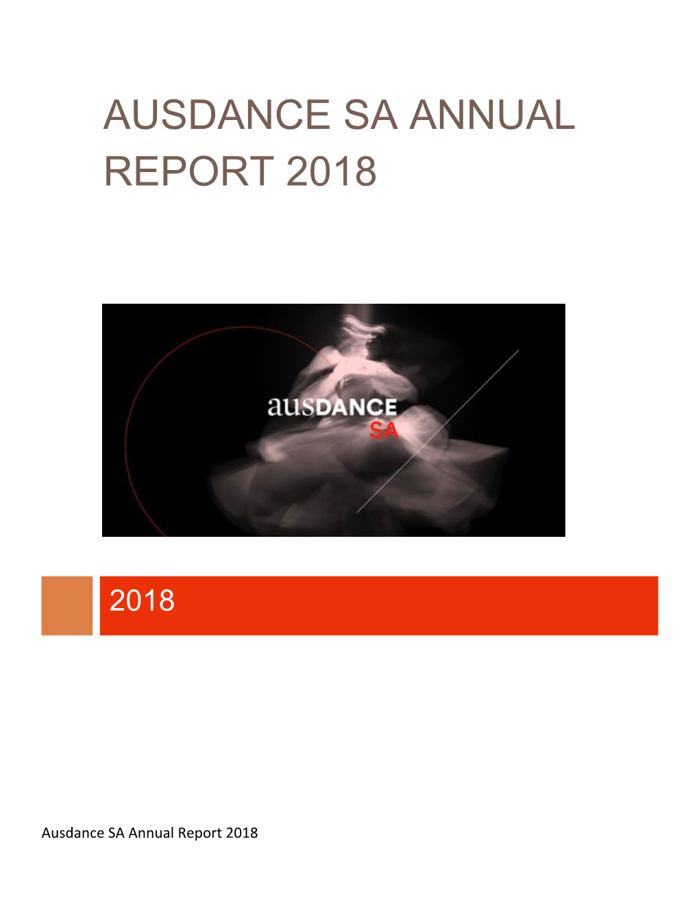 Ausdance Sa Annual Report 2018