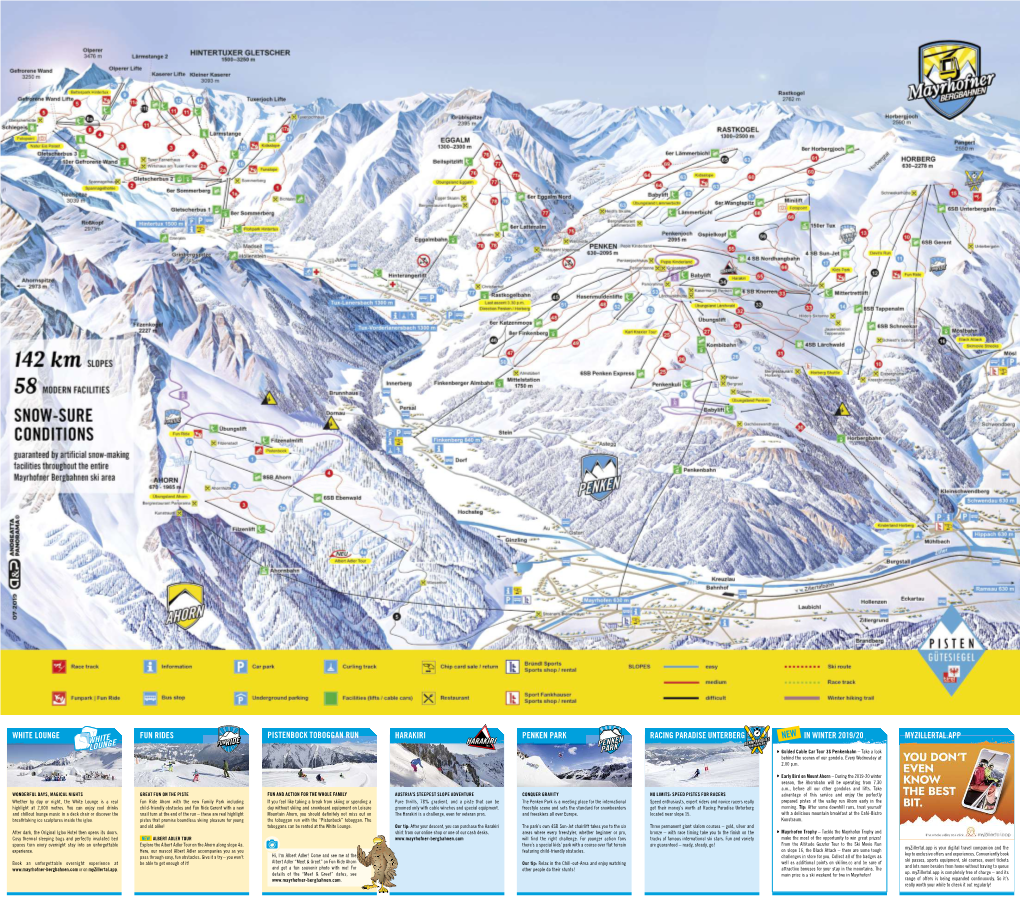 Mayrhofen Piste Map 2020