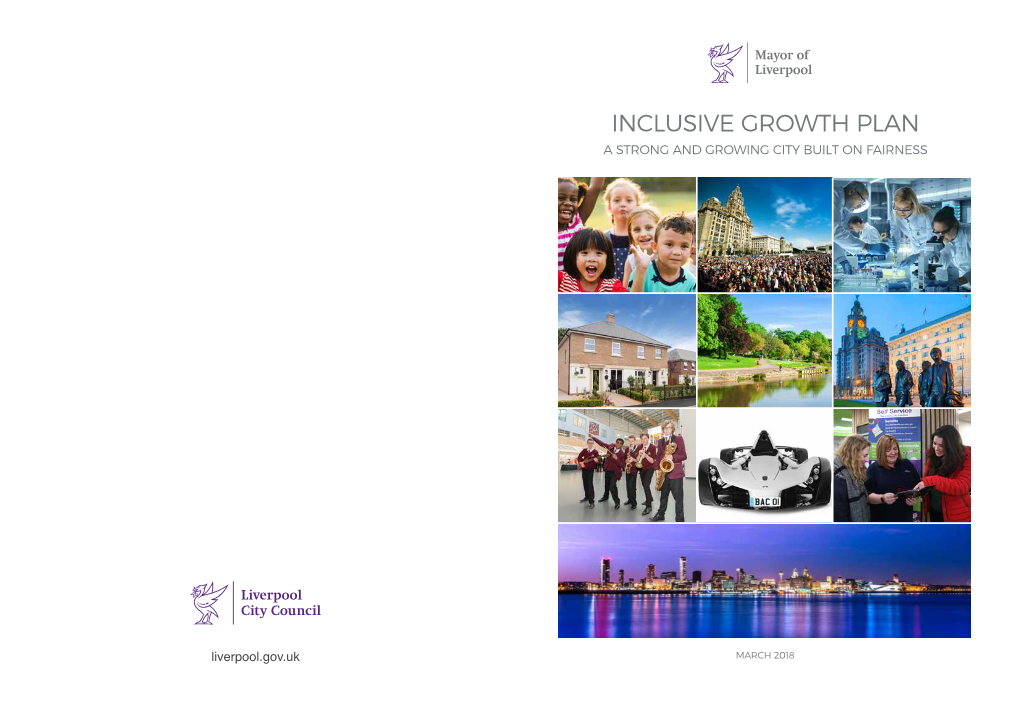 Inclusive Growth Plan a Strong and Growing City Built on Fairness