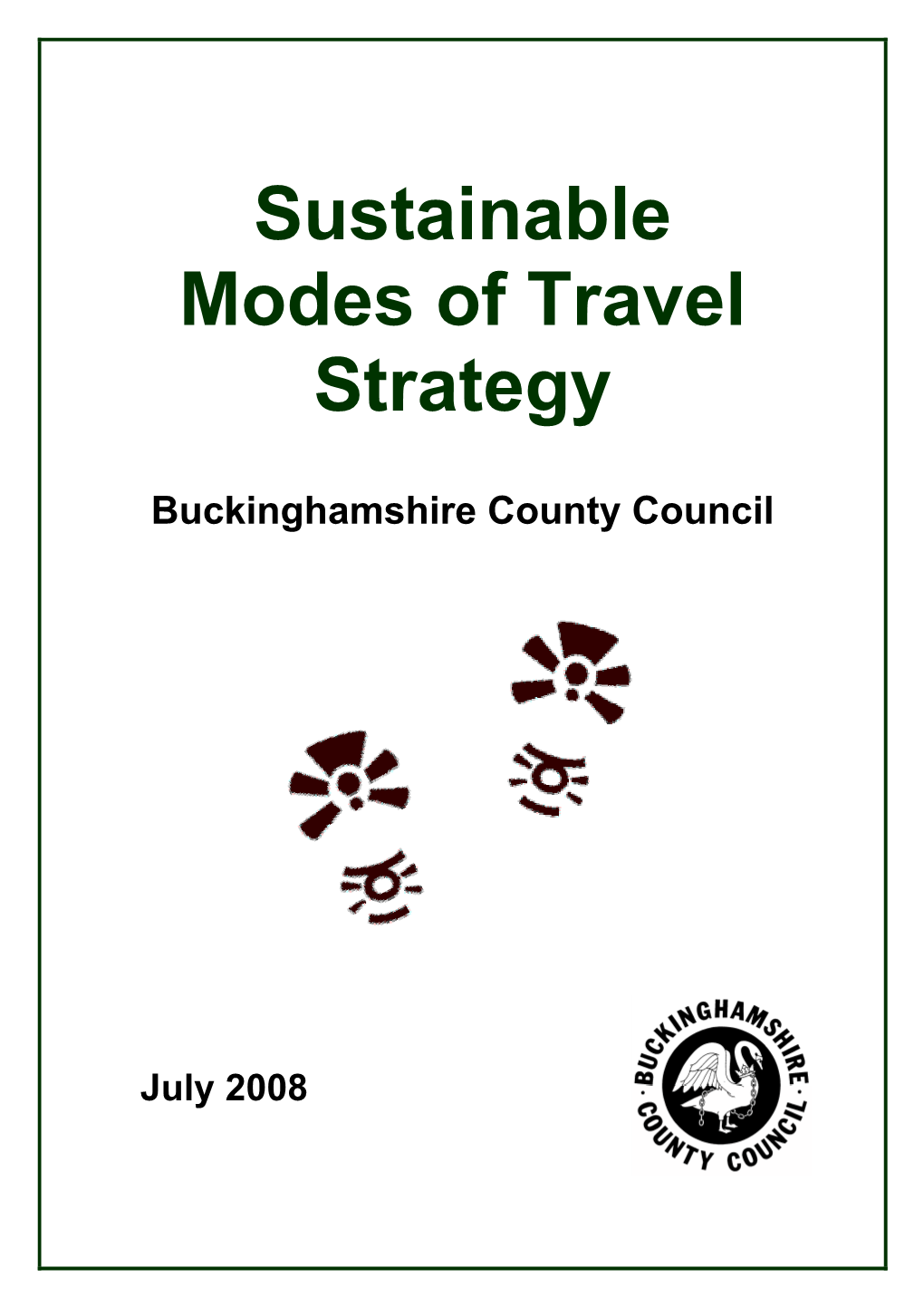 Sustainable Modes of Travel Strategy
