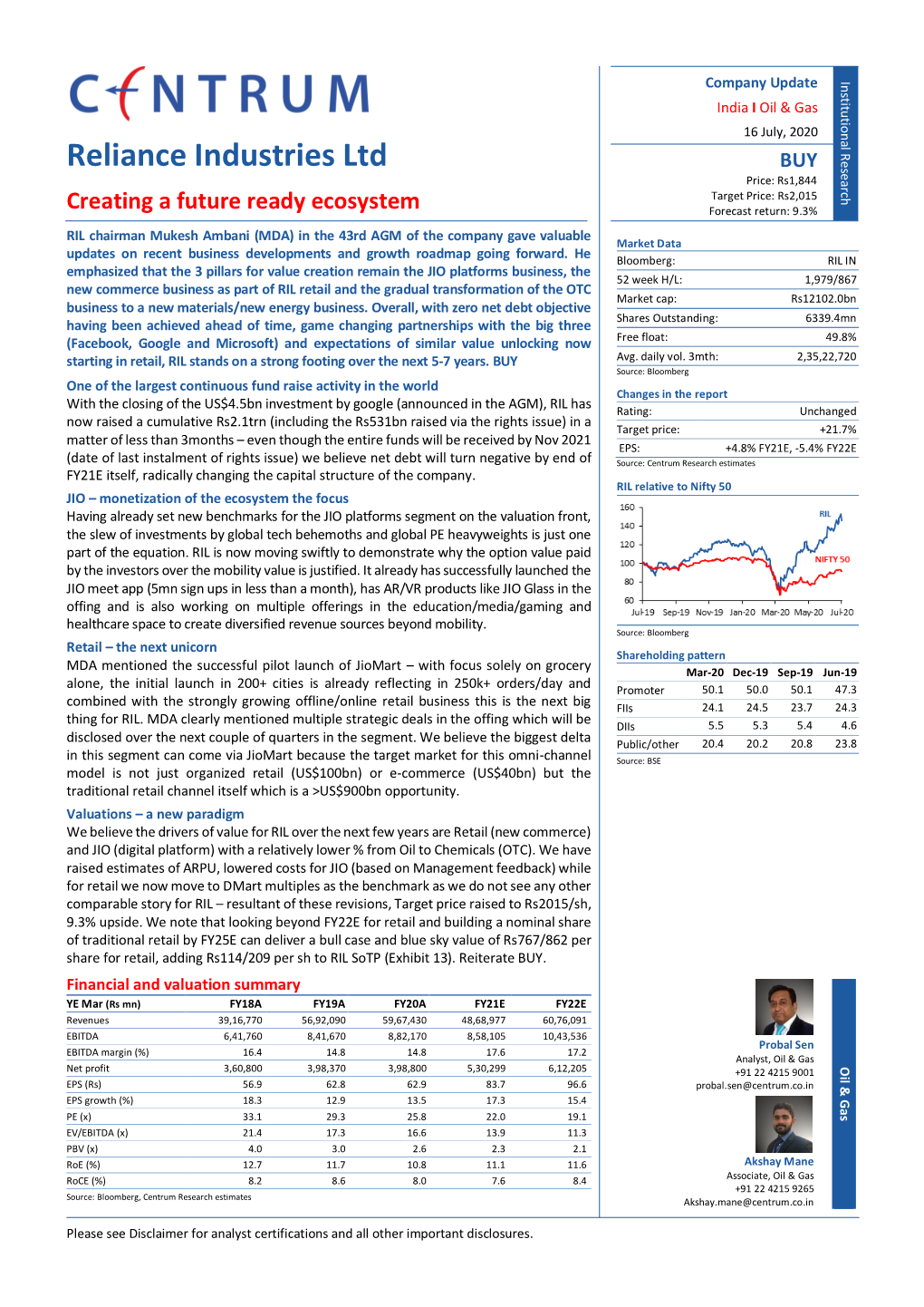 RIL in 15Jul20