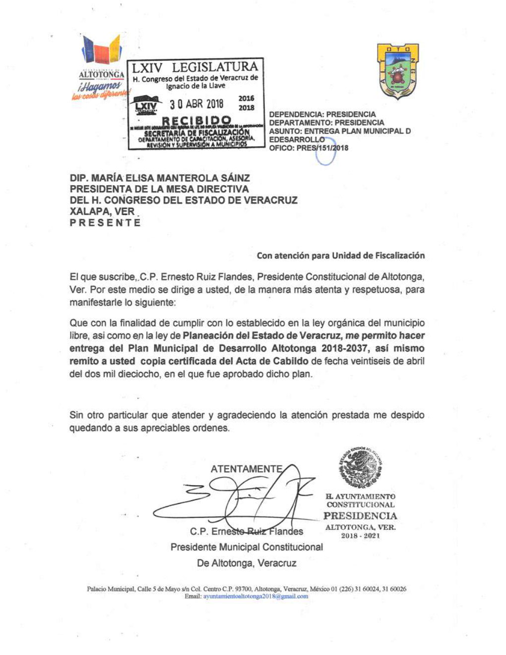 Plan Municipal De Desarrollo 2018 2037