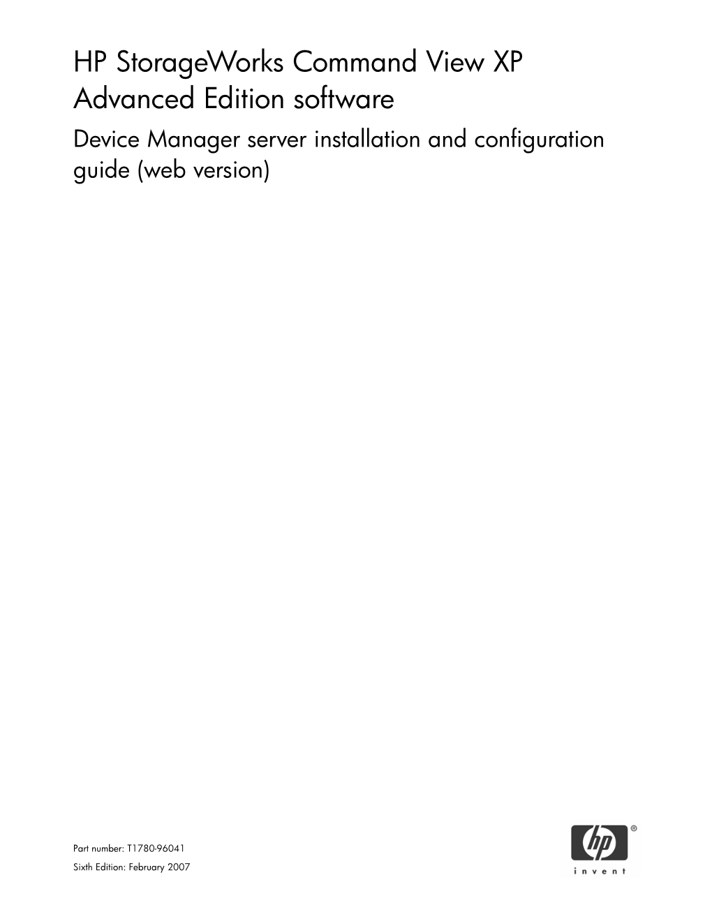 Device Manager Server Installation and Configuration Guide (Web Version)