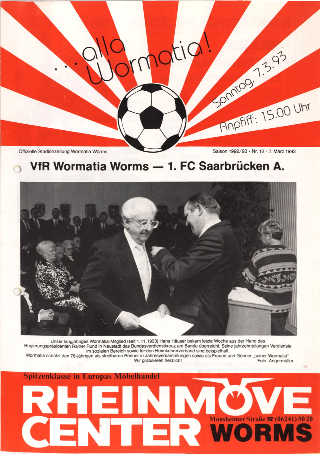 Vfr Wormatia Worms — 1. FC Saarbrücken A