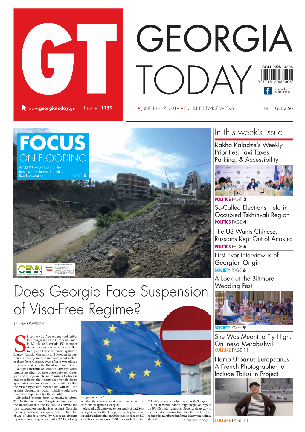 Does Georgia Face Suspension of Visa-Free Regime? Continued from Page 1 Alties