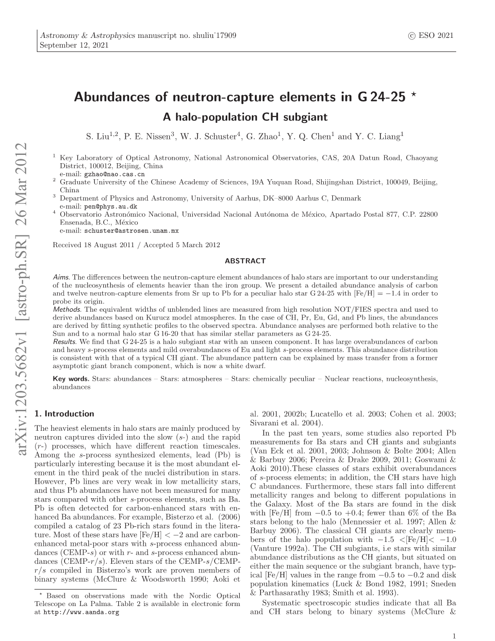 Abundances of Neutron-Capture Elements in G 24-25. a Halo