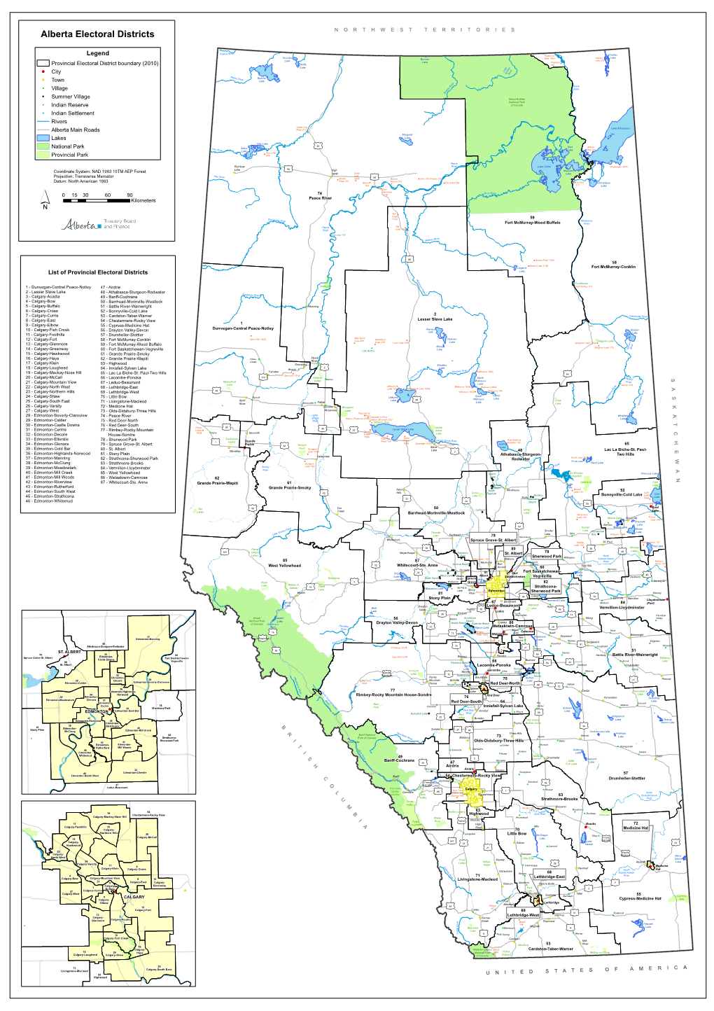 Alberta Provincial Electoral Divisions