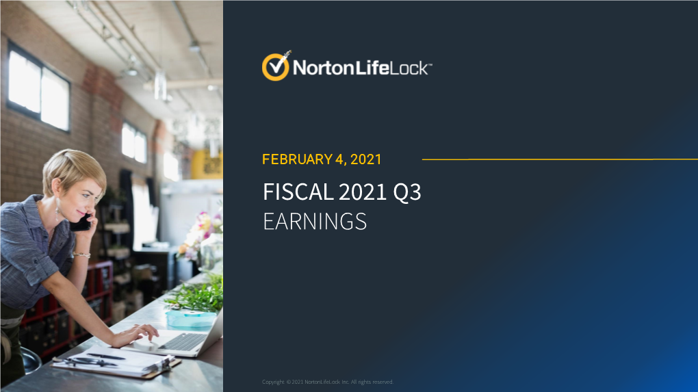 Fiscal 2021 Q3 Earnings