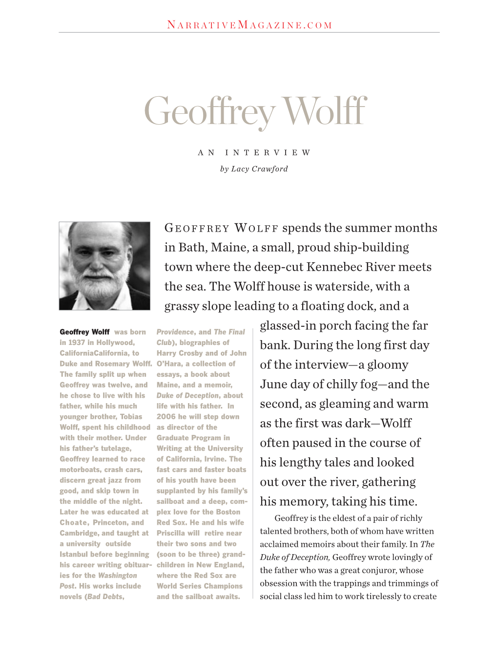 Geoffrey Wolff