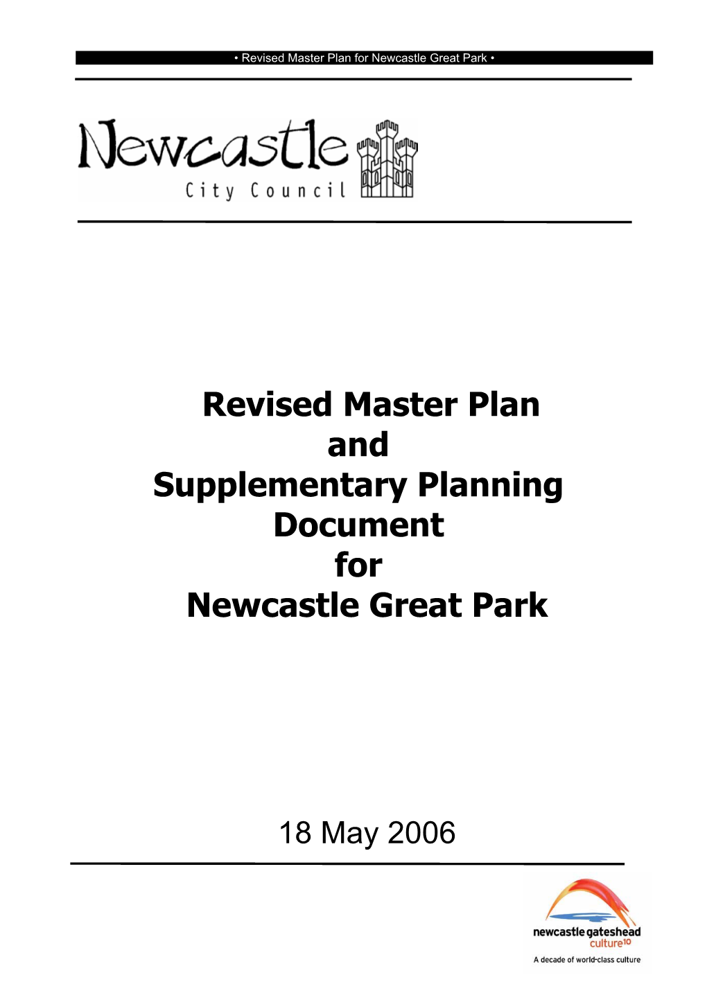 Revised Master Plan and Supplementary Planning Document for Newcastle Great Park