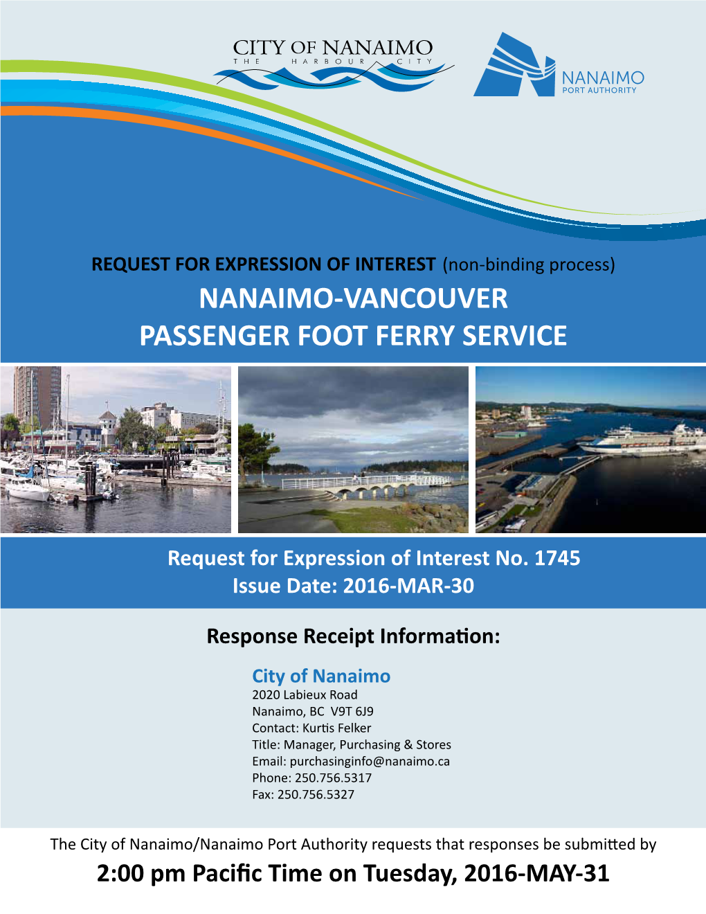Nanaimo-Vancouver Passenger Foot Ferry Service