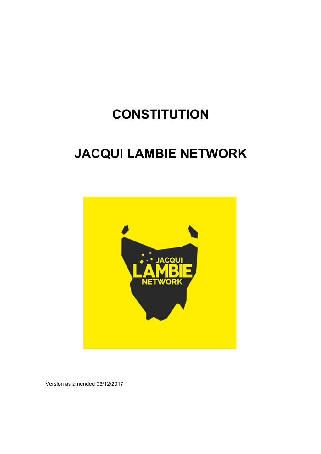 Constitution Jacqui Lambie Network
