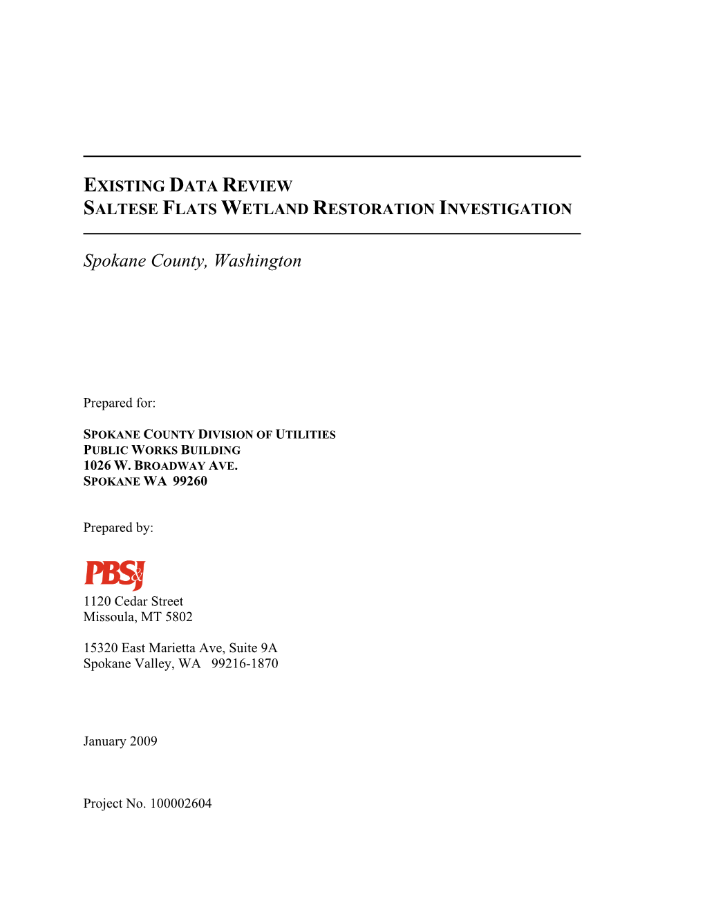 Mitigation/Monitoring Plan