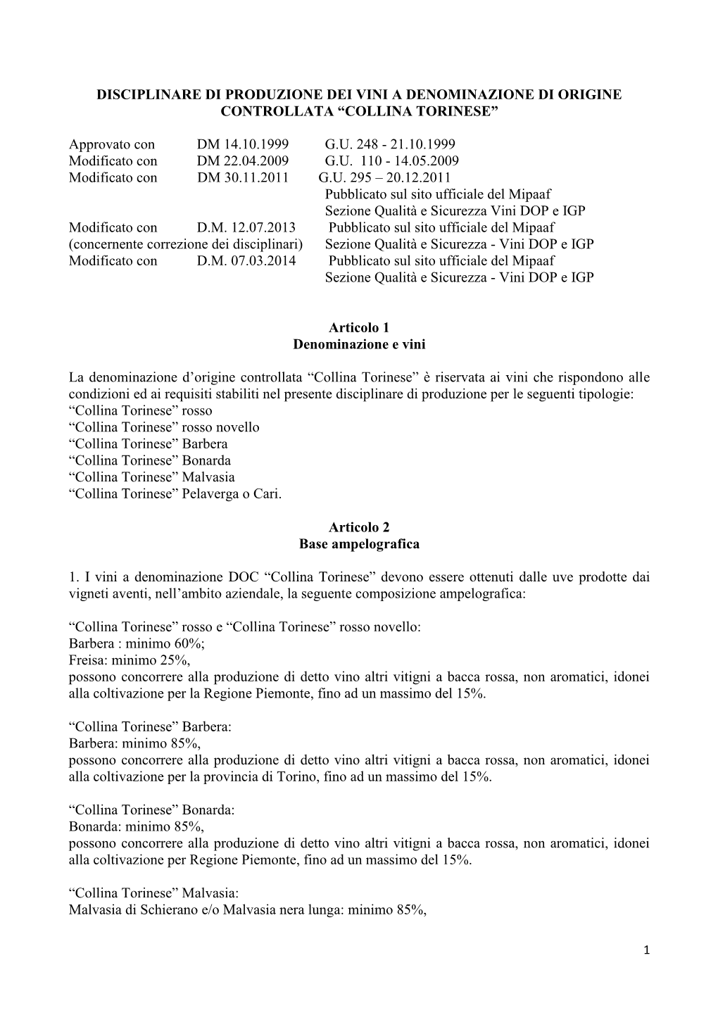 Ministero Delle Politiche Agricole E Forestali