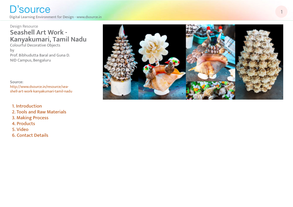 Seashell Art Work - Kanyakumari, Tamil Nadu Colourful Decorative Objects by Prof