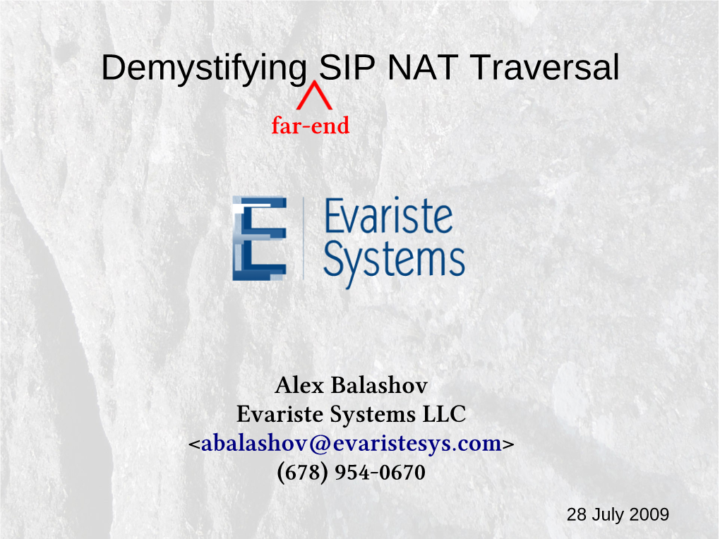 Demystifying SIP NAT Traversal