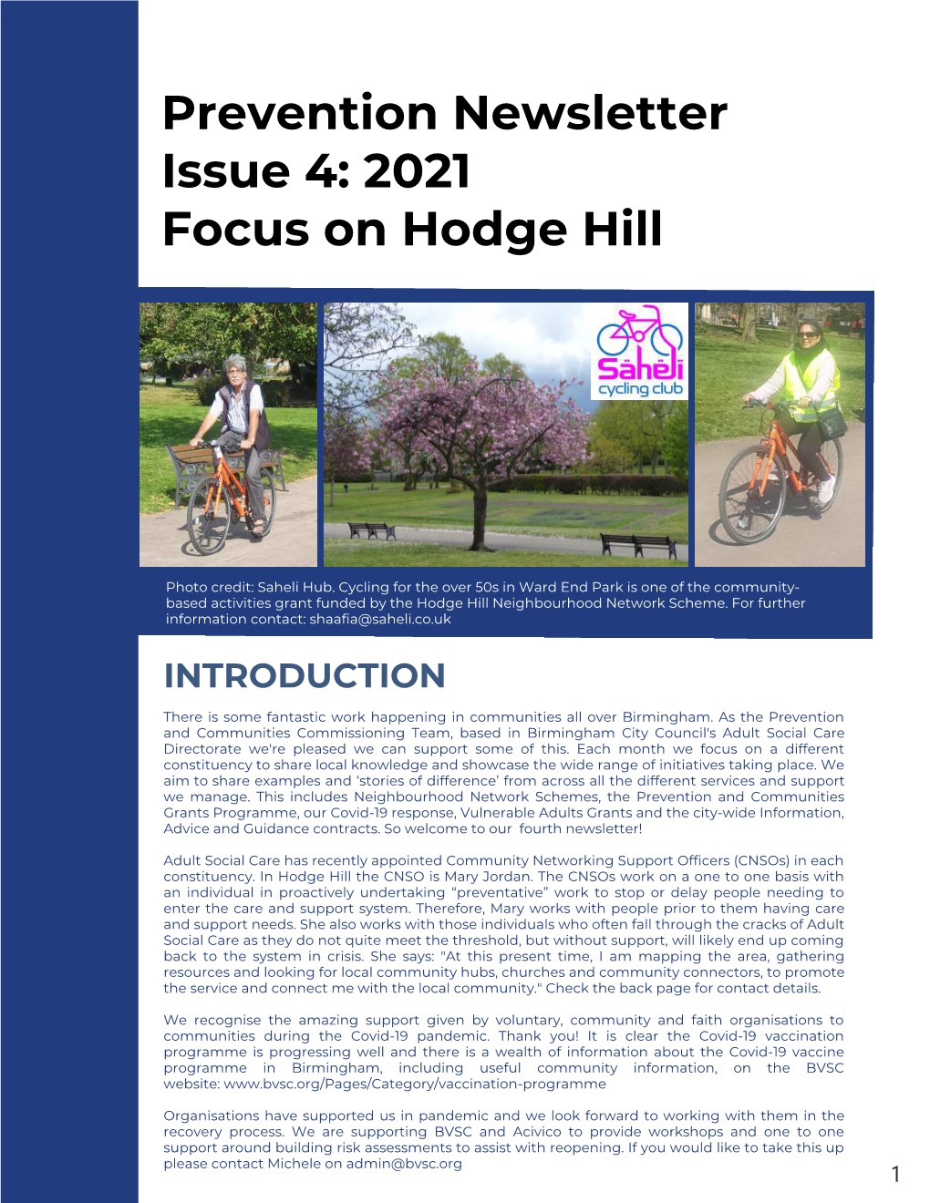2021 Focus on Hodge Hill