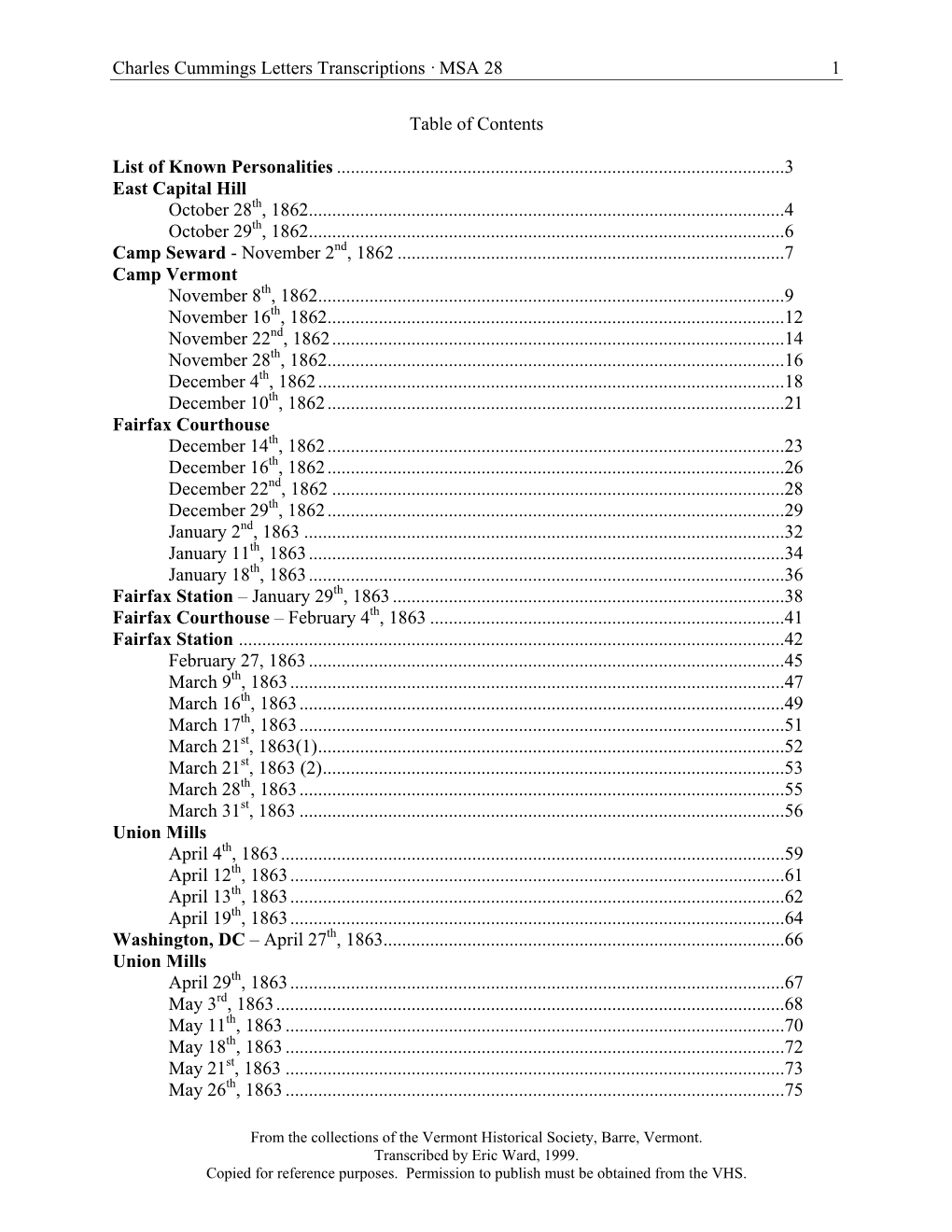 Cummings Letters Transcriptions · MSA 28 1