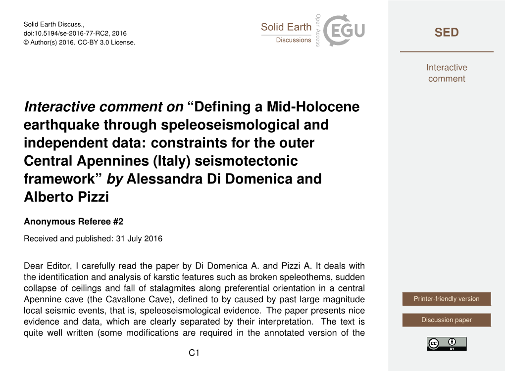 Defining a Mid-Holocene Earthquake Through