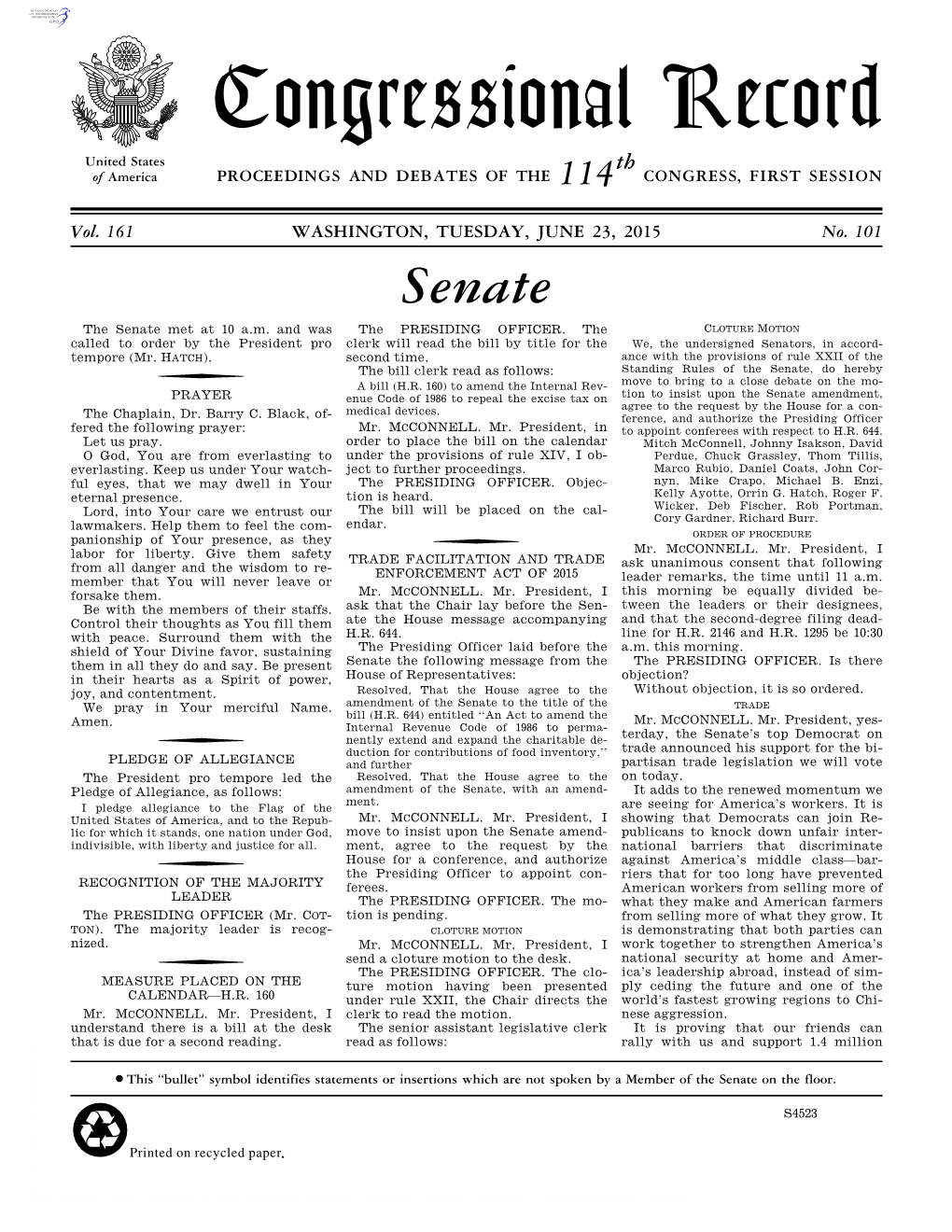 Senate Section