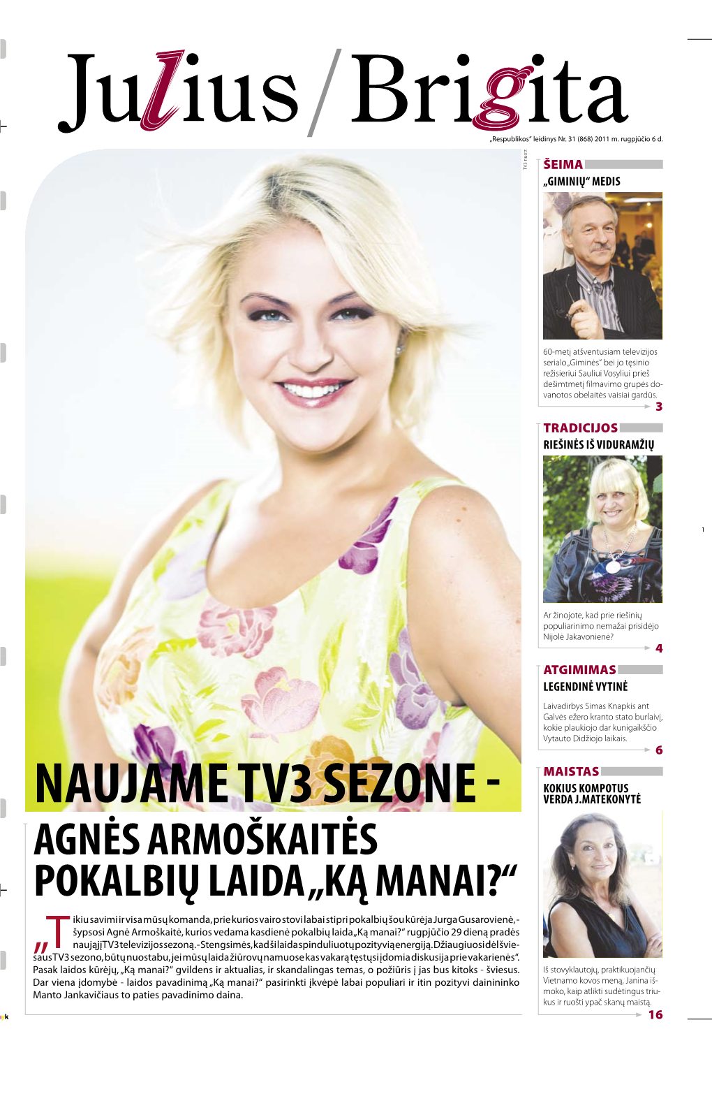 Naujame Tv3 Sezone