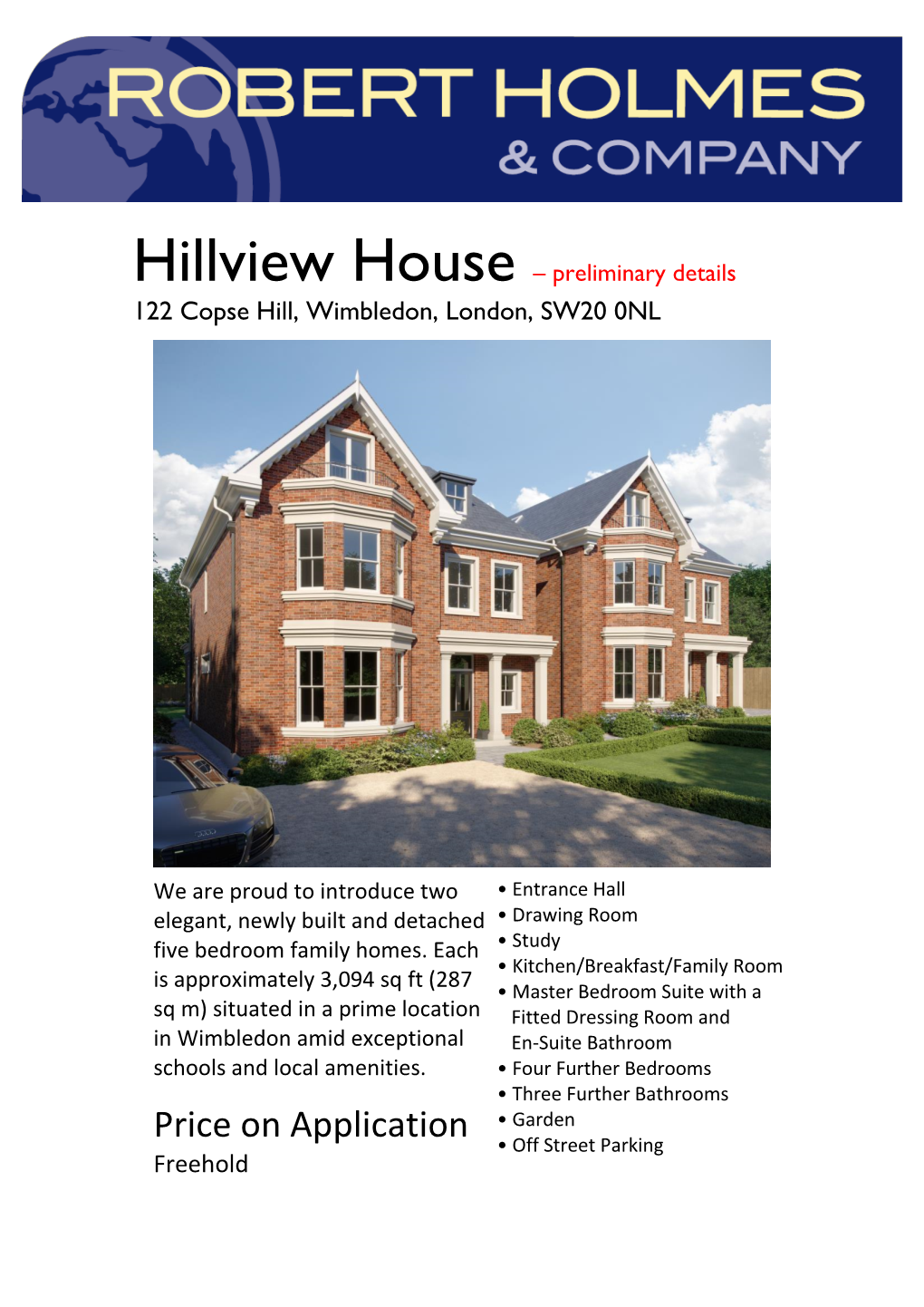 Hillview House Brochure
