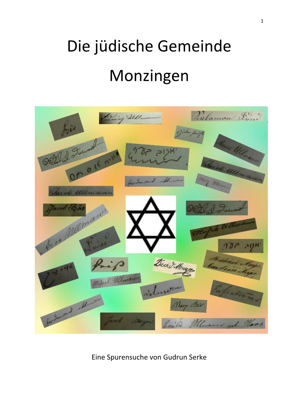 Die Ersten Juden in Monzingen 3