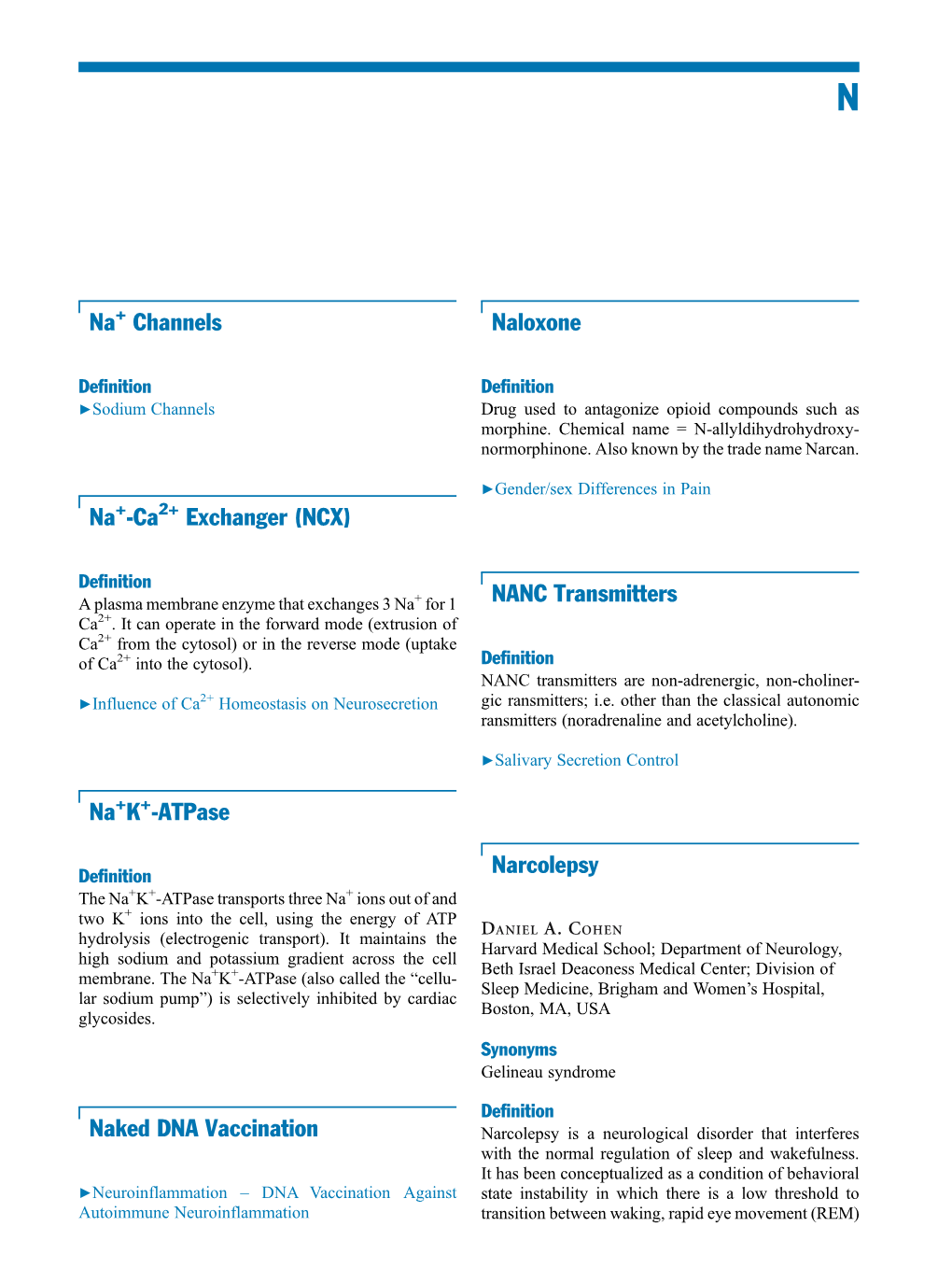 Na Channels Na -Ca Exchanger (NCX) Na K -Atpase Naked DNA