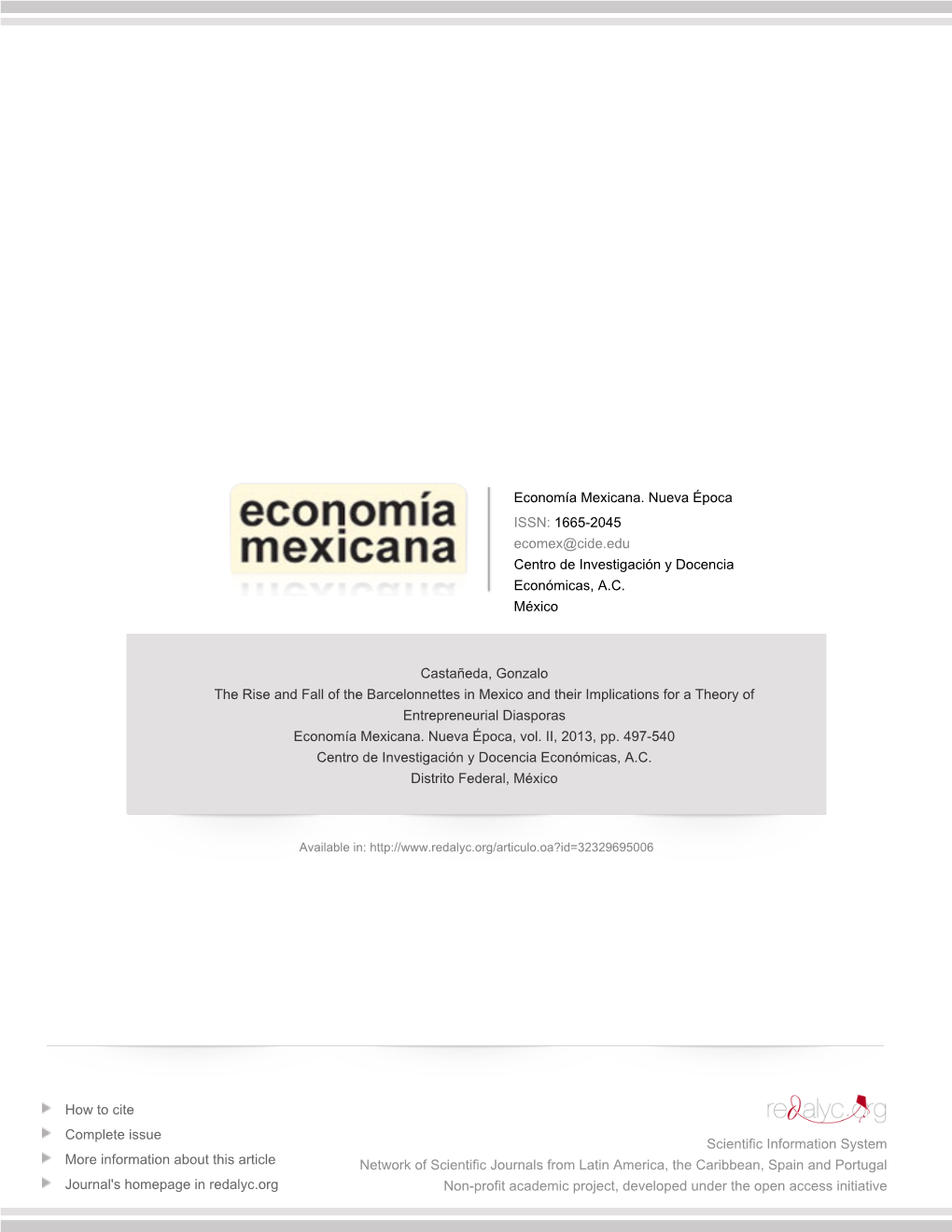 Redalyc.The Rise and Fall of the Barcelonnettes in Mexico and Their