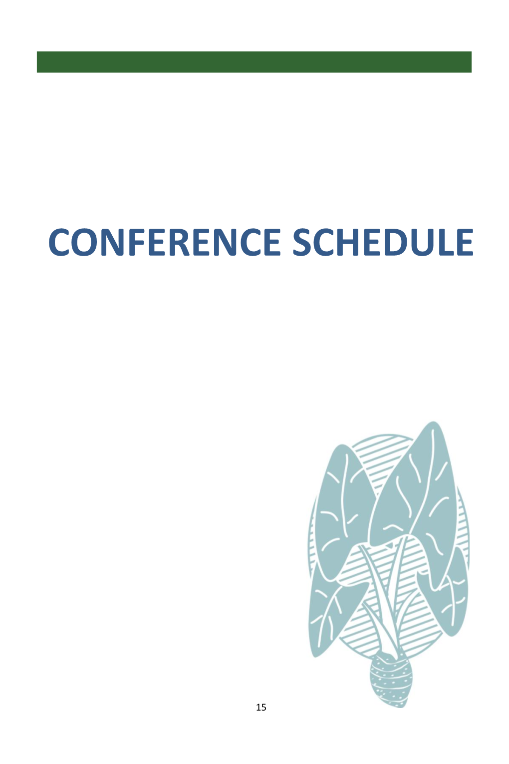 Conference Schedule