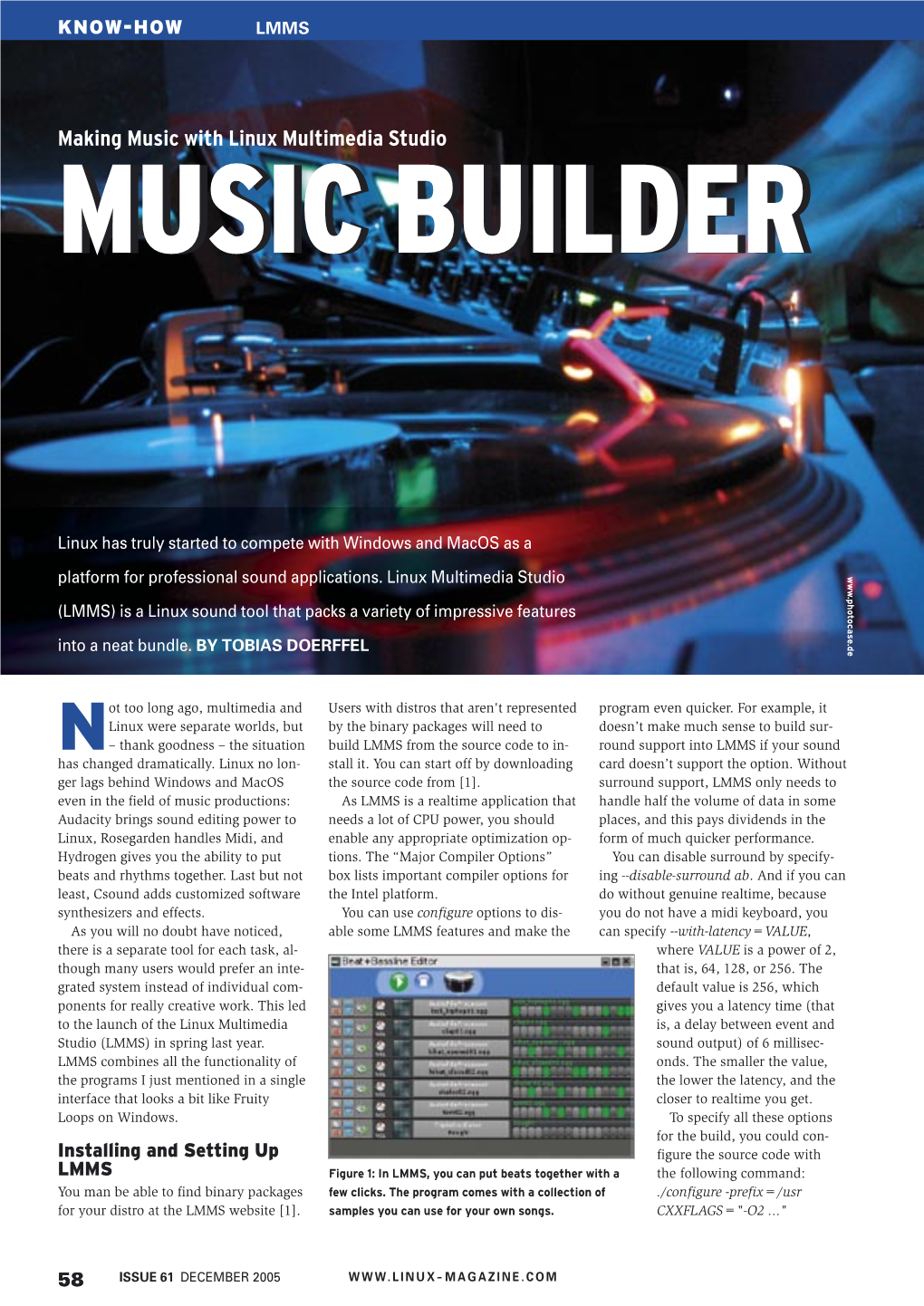 Making Music with Linux Multimedia Studio MUSICMUSIC BUILDERBUILDER
