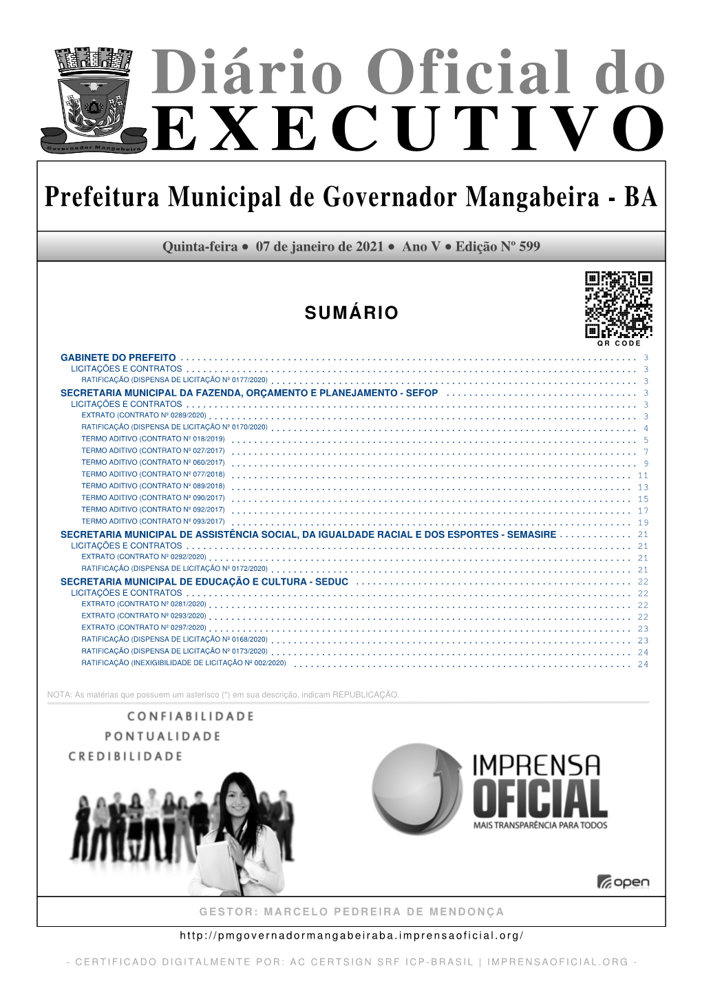 Prefeitura Municipal De Governador Mangabeira - BA