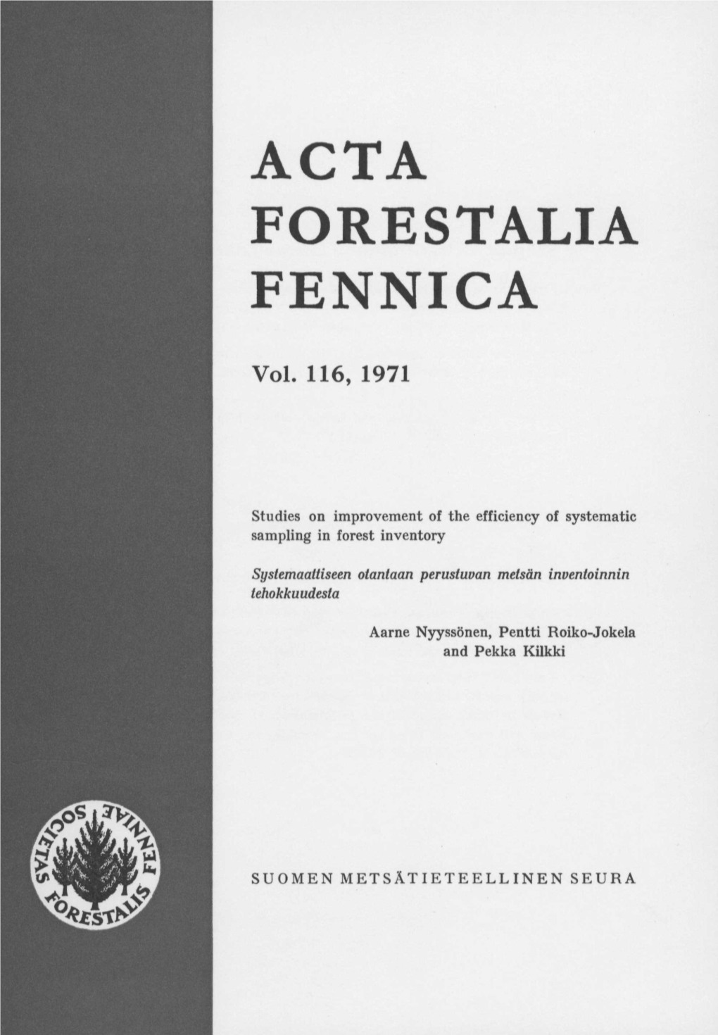 Acta Forestalia Fennica