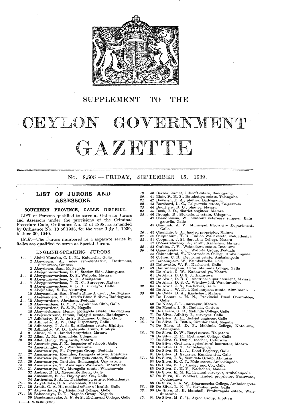 Ceylon Government