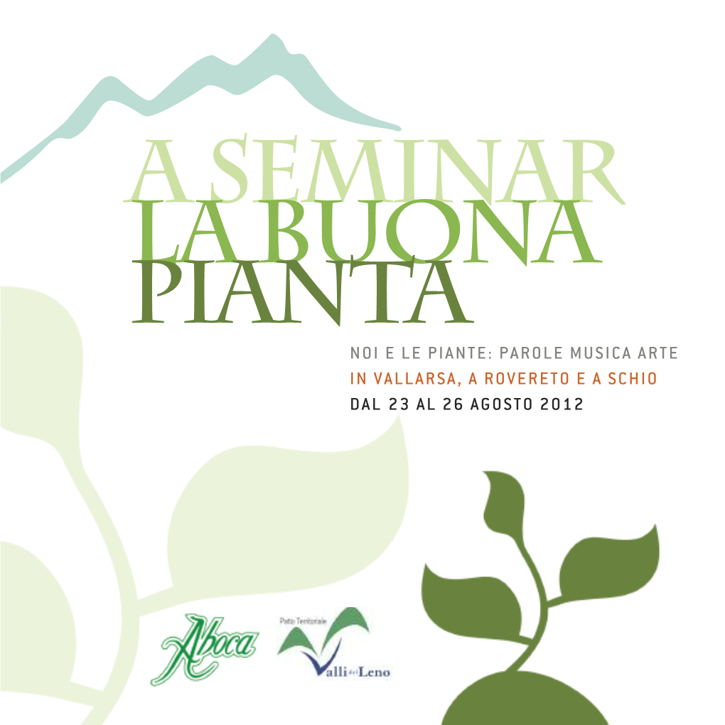 A Seminar La Buona Pianta