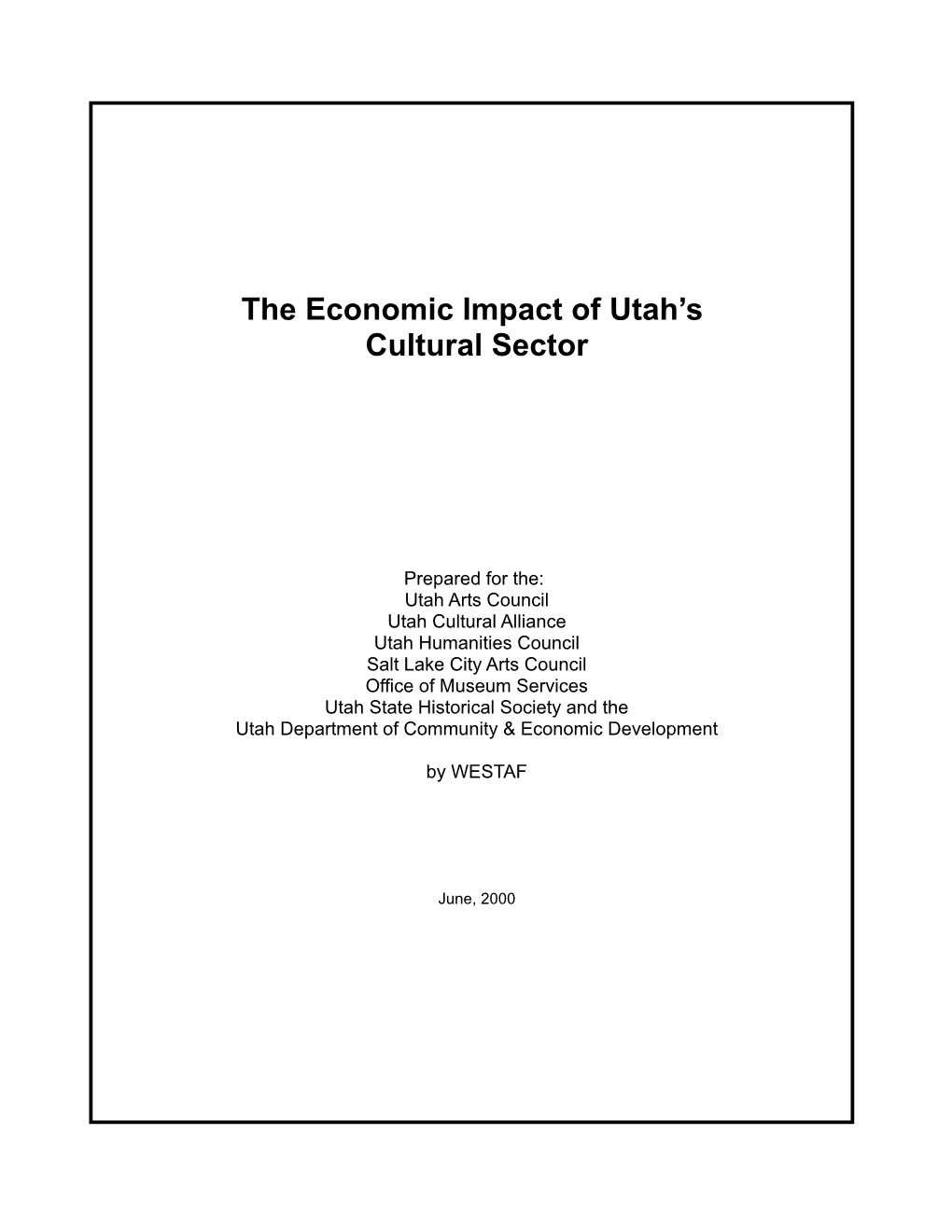 Utah Demographics and Social and Economic Issues in the State