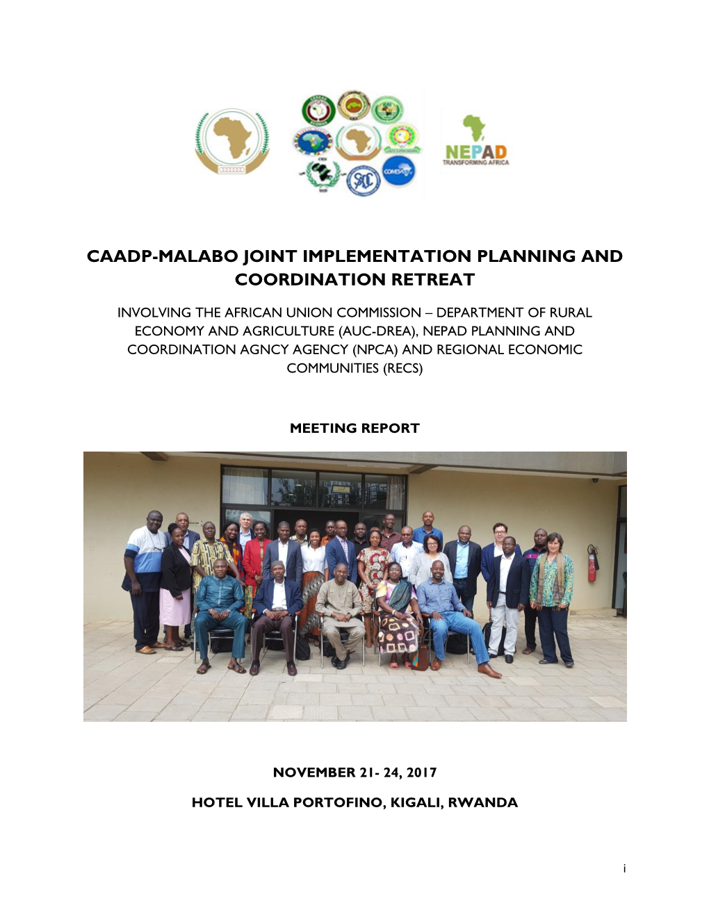 Caadp-Malabo Joint Implementation Planning and Coordination Retreat