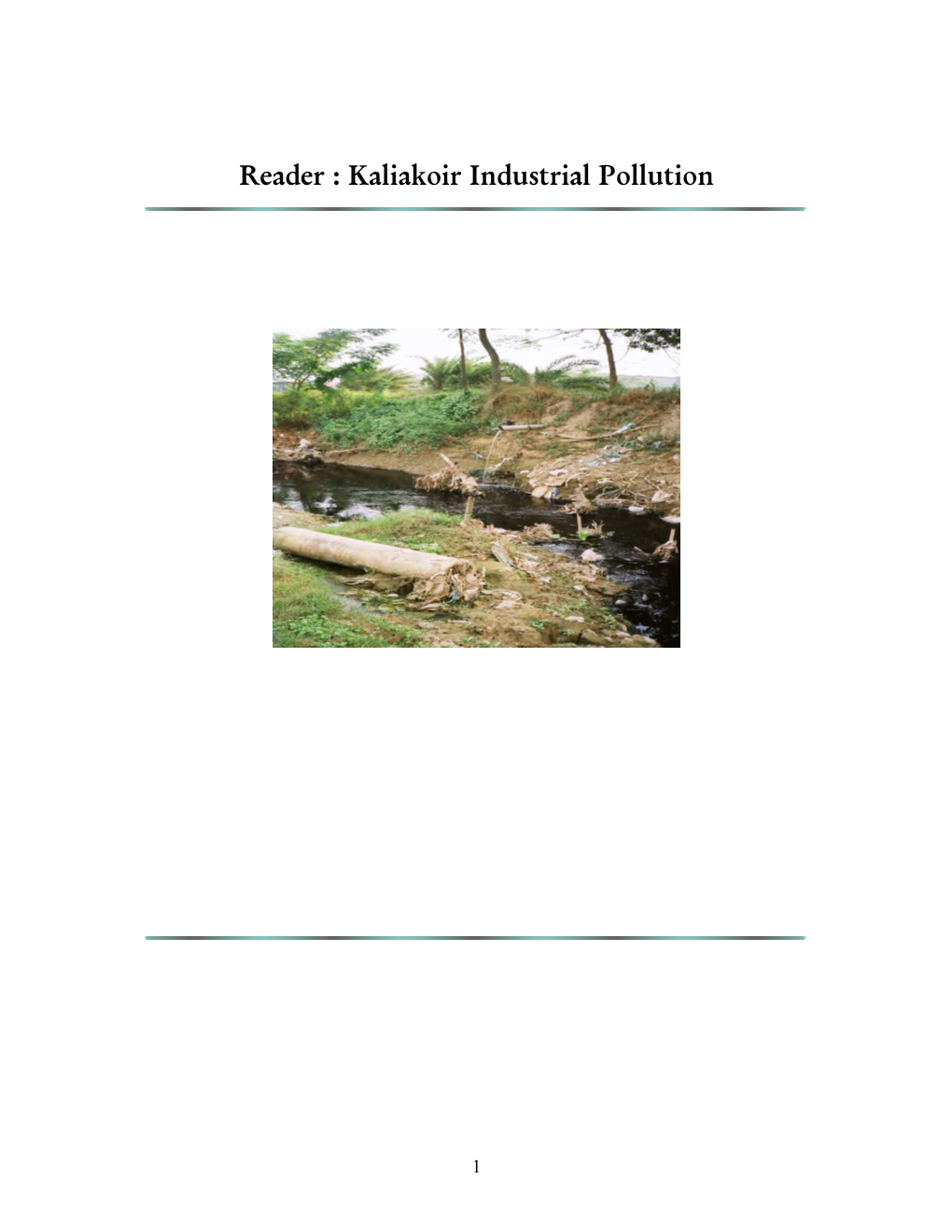 Kaliakoir Industrial Pollution