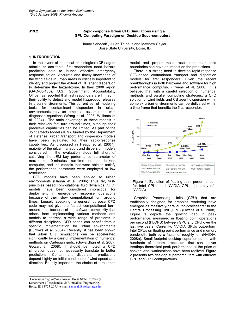 J19.2 Rapid-Response Urban CFD Simulations Using a GPU Computing Paradigm on Desktop Supercomputers