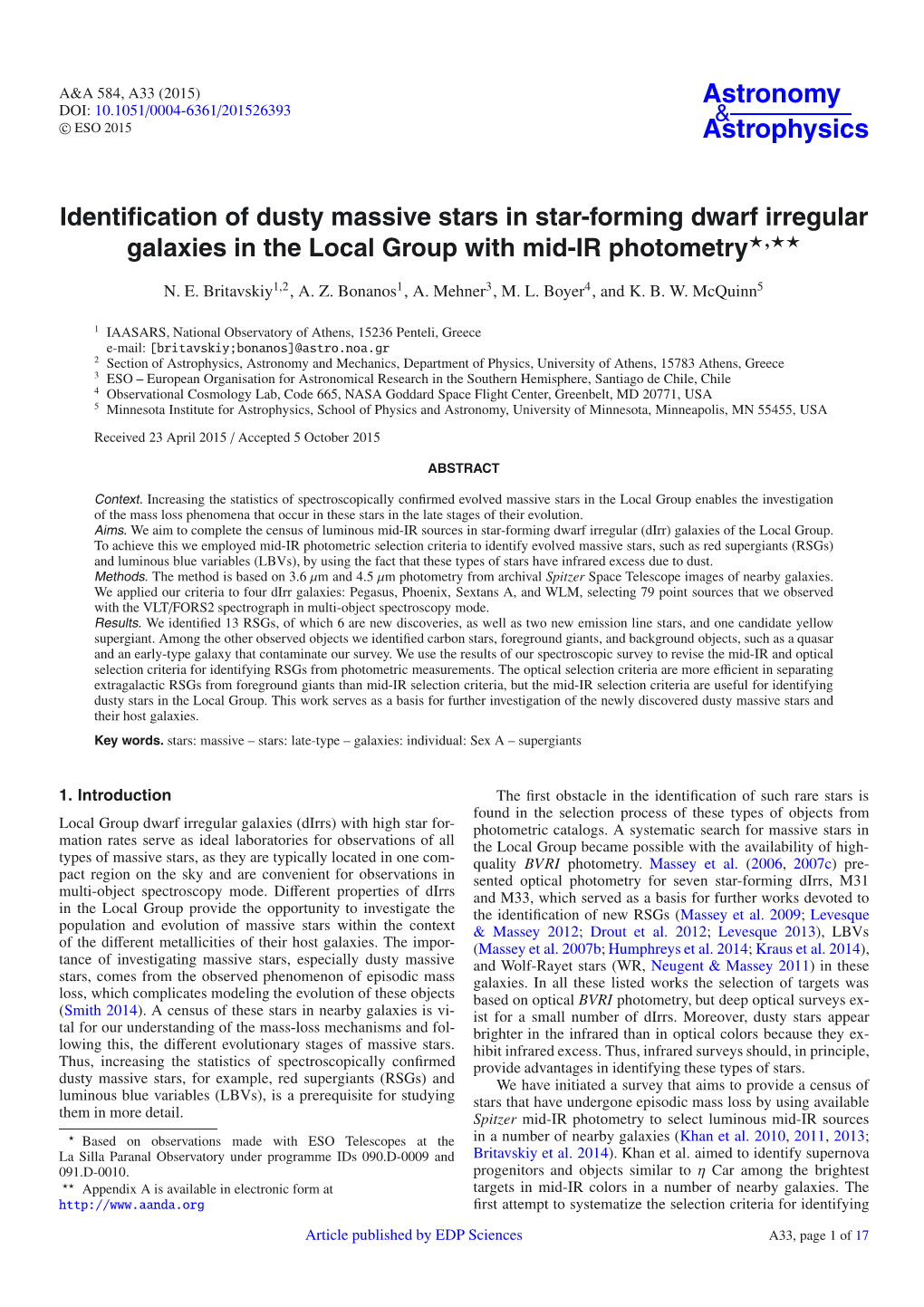 Identification of Dusty Massive Stars in Star-Forming Dwarf Irregular Galaxies in the Local Group with Mid-IR Photometry⋆⋆