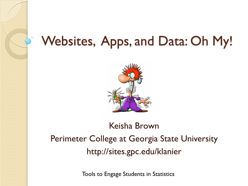 Website, Apps, and Data: Oh