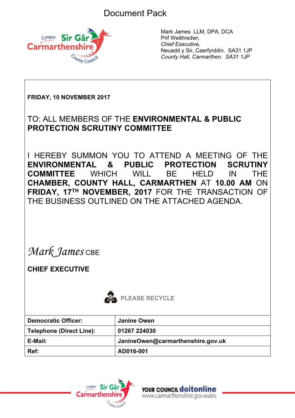(Public Pack)Agenda Document for Environmental & Public Protection