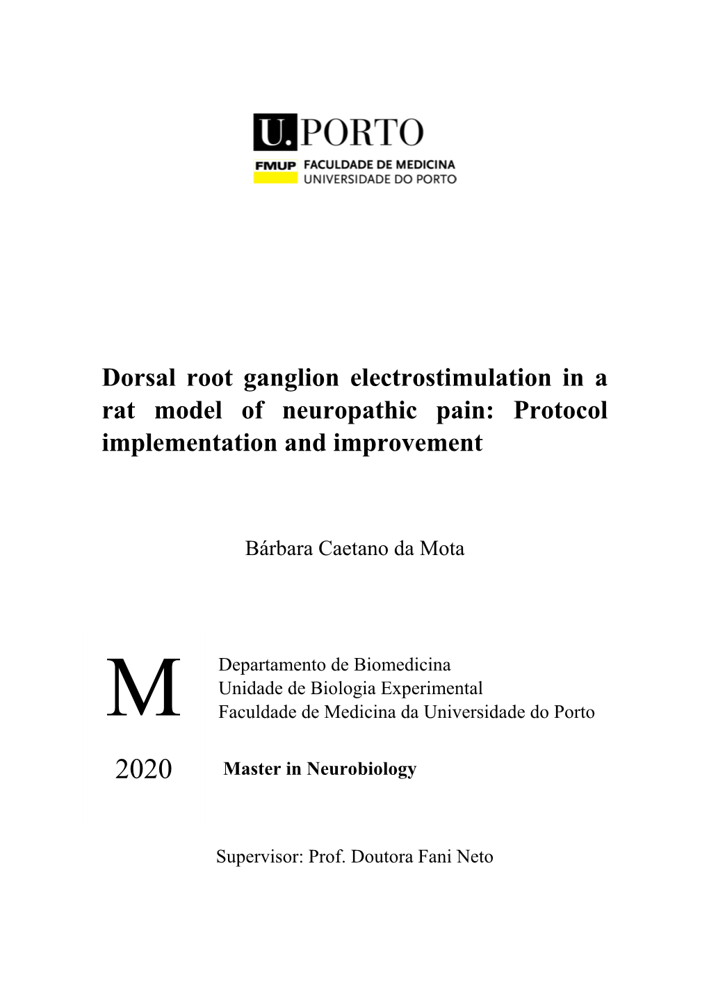 Dorsal Root Ganglion Electrostimulation in a Rat Model of Neuropathic Pain: Protocol Implementation and Improvement