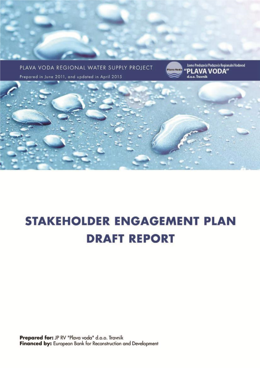 Plava Voda Regional Water Supply Project Stakeholder Engagement