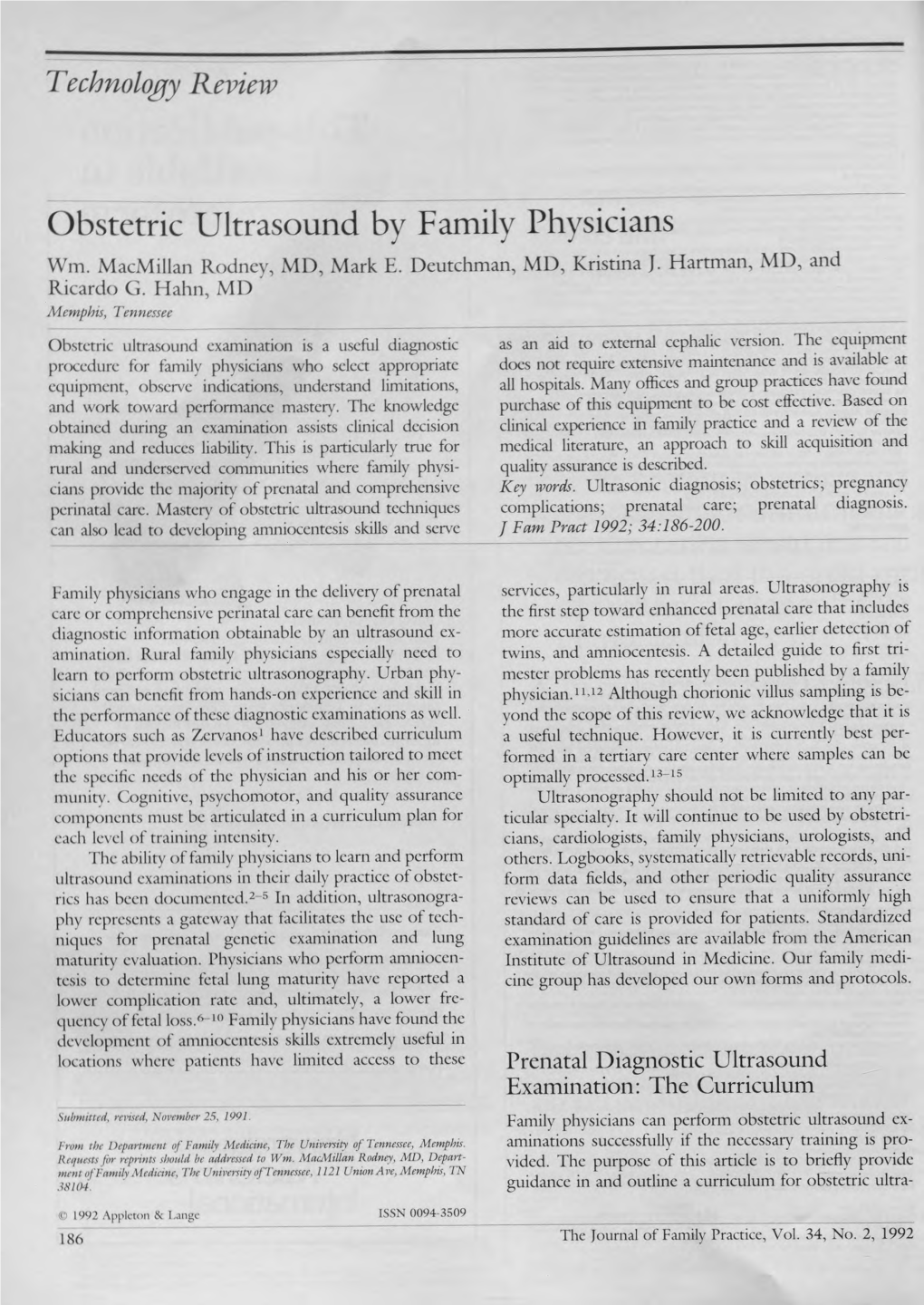 Obstetric Ultrasound by Family Physicians Wm