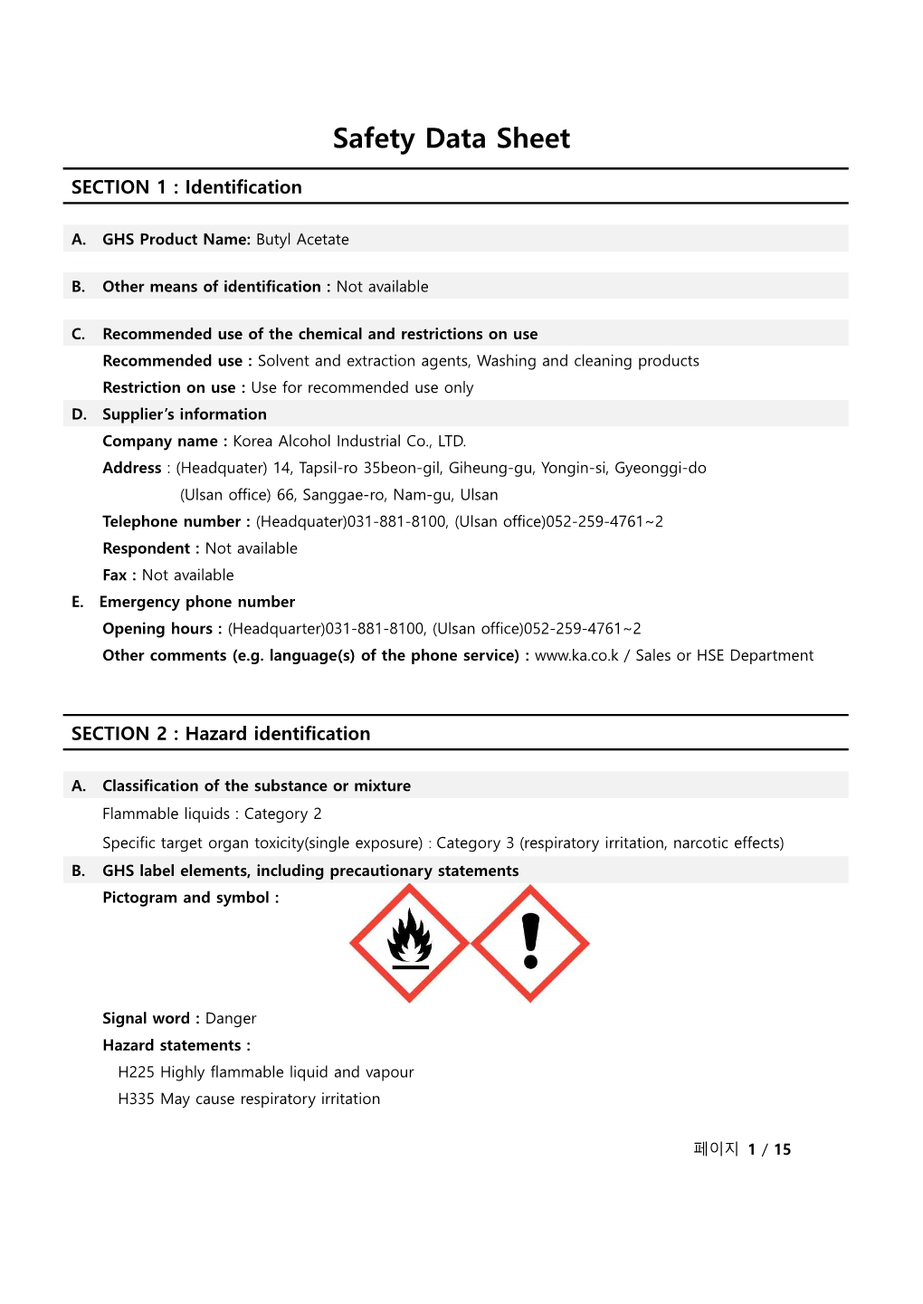 Safety Data Sheet