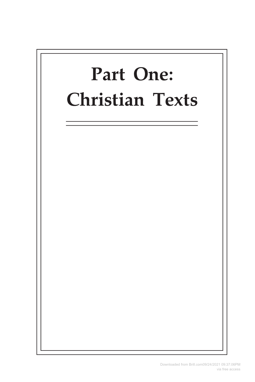 Christian Texts