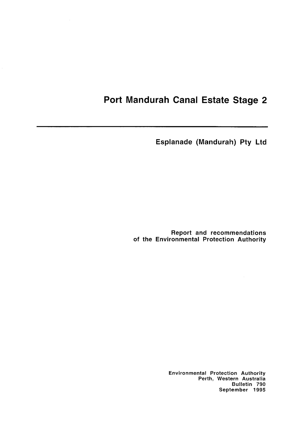 Port Mandurah Canal Estate Stage 2