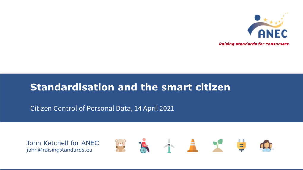 Standardisation and the Smart Citizen